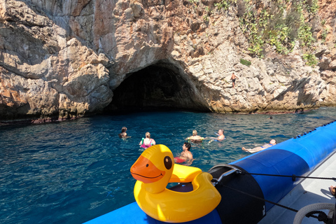 Nice: Cavernas de Mala, Villefranche e passeio de barco para mergulho com snorkelNice: Cavernas Mala, Villefranche e passeio de barco com snorkel