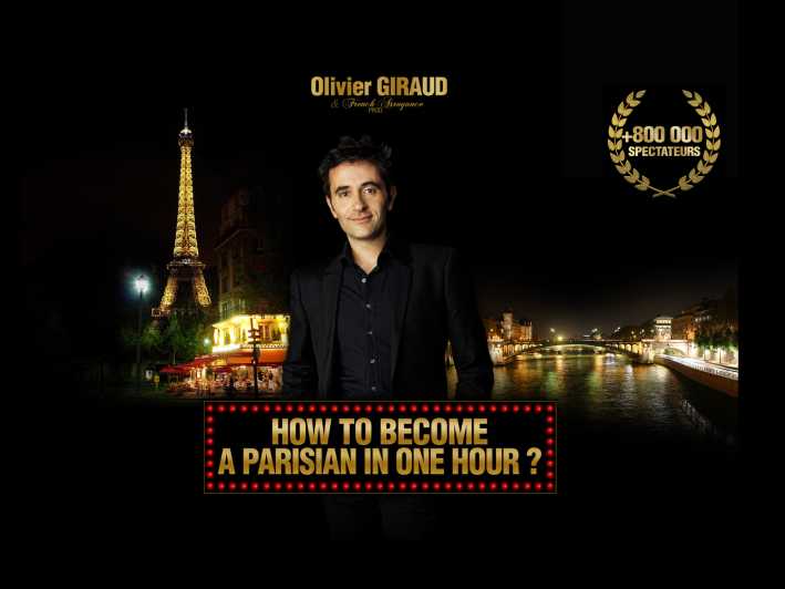 Paris : Comedy Show en anglais - Comment devenir un Parisien