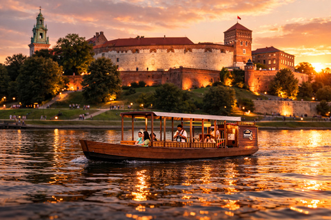 Krakow: Vistula Night Cruise by Gondola w/ Audio Commentary