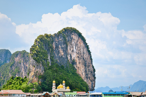 Phuket : Excursion privée en bateau de luxe dans la baie de Phang NgaBateau de luxe de l'époque à partir de Phuket