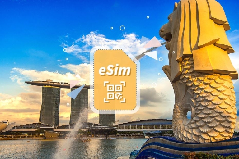 Singapur: Plan de datos móviles eSim1GB diario /30 días para 8 países