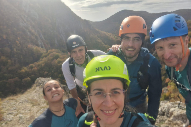 Brașov: Guided Gorge Hike, Caves, and Via Ferrata Adventure Brașov: Guided Hike and Caves