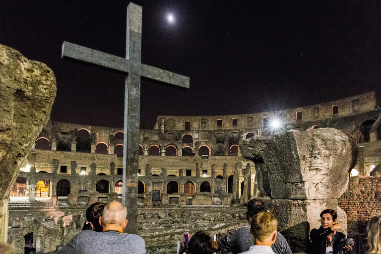 Colosseum by Evening Guided Tour with Optional Arena Access Colosseum & Arena Floor - Semi Private Tour up to 10 People