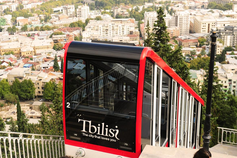 Tbilisi: Mtatsminda,Funicular tram,New cable car,Limonade