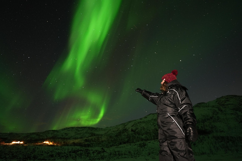 Depuis Tromsø : Tour des aurores boréales en minibus avec photos