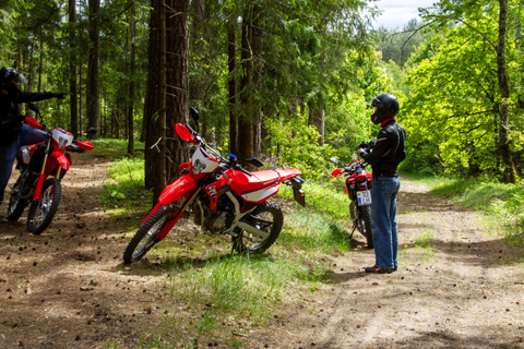 Enduro motorcycle experience around Vilnius city