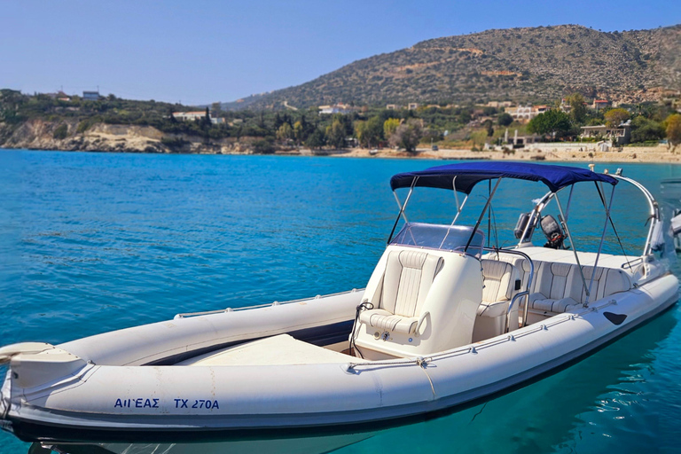 Kissamos : Croisière privée en semi-rigide vers la lagune de Balos et Gramvousa