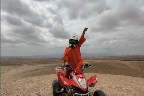 From Marrakech: Quad Biking&amp; Pool &amp; Lunch in Agafay DesertDesert Thrills: Quad Bike, Pool &amp; Lunch at Agafay