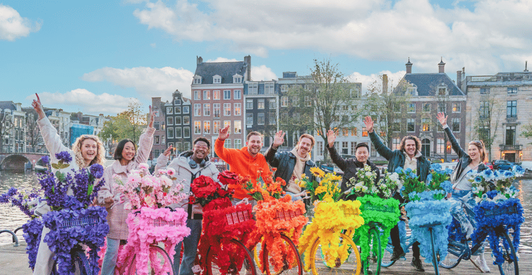 Amsterdam: City Centre, Guided Bike Tour on Flower Bikes