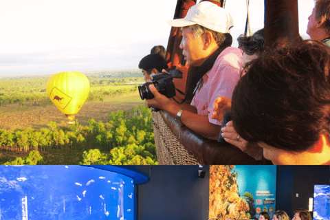 凯恩斯：热气球飞行与凯恩斯水族馆门票凯恩斯：热气球飞行体验及凯恩斯水族馆门票