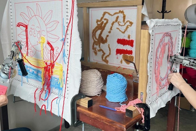 Pattaya: Rug Tufting Workshop at an Art Studio Café