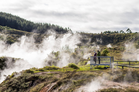From Auckland: Craters of the Moon, Taupo & Rapids Jet Tour