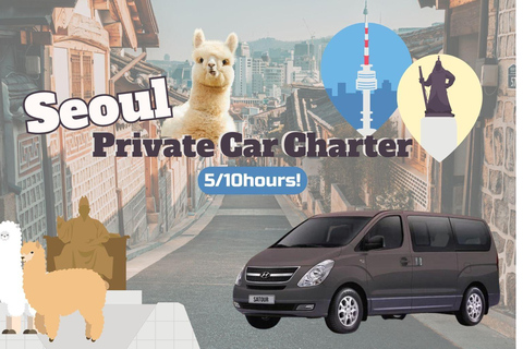 Seúl: Servicio de alquiler de coches privados de medio día/todo el díaCoche privado día completo de Gangwon-do