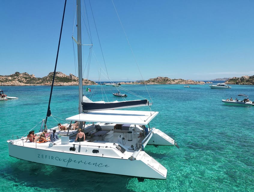From Palau La Maddalena Archipelago Catamaran Tour GetYourGuide
