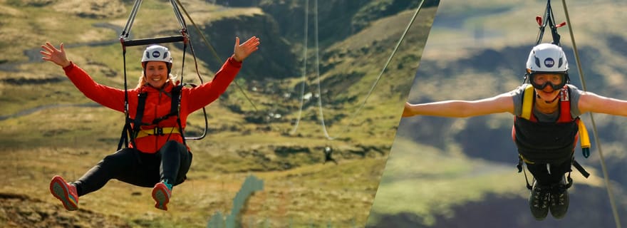 Le Falcon : Superman avec Mega Zipline Iceland