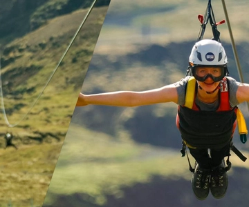 El Halcón : Paseo en Superman con Mega Zipline Islandia