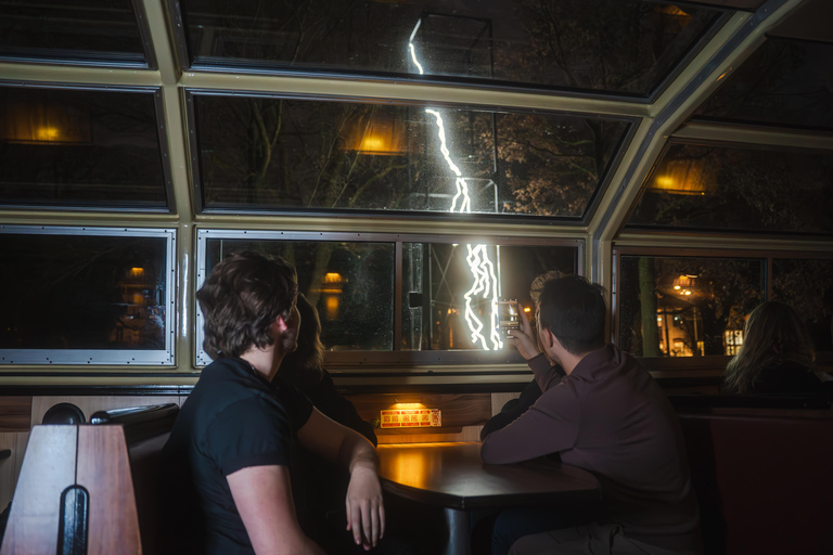 Amsterdam: Cozy Light Festival Cruise with Hot Chocolate