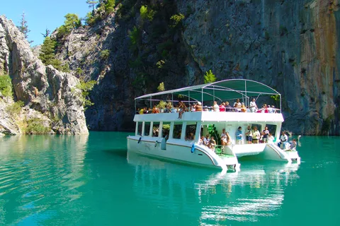 From city of Side : Excursion to Green Canyon