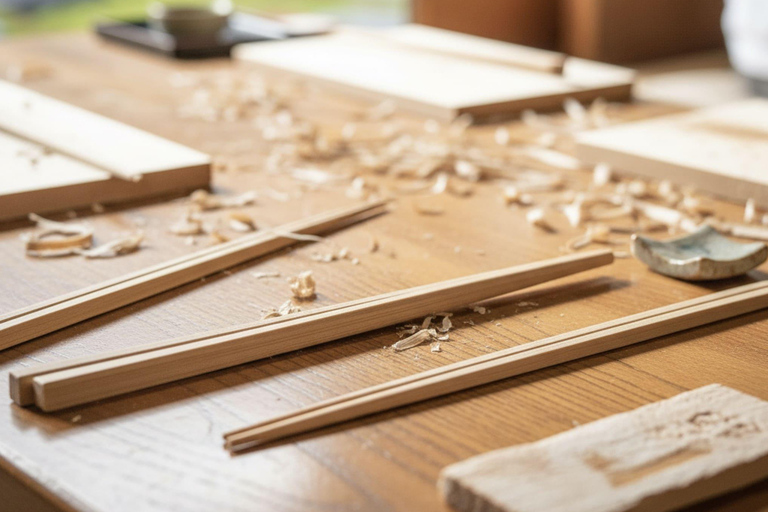 Kyoto: Gion Chopsticks Making Class with Engraving Options