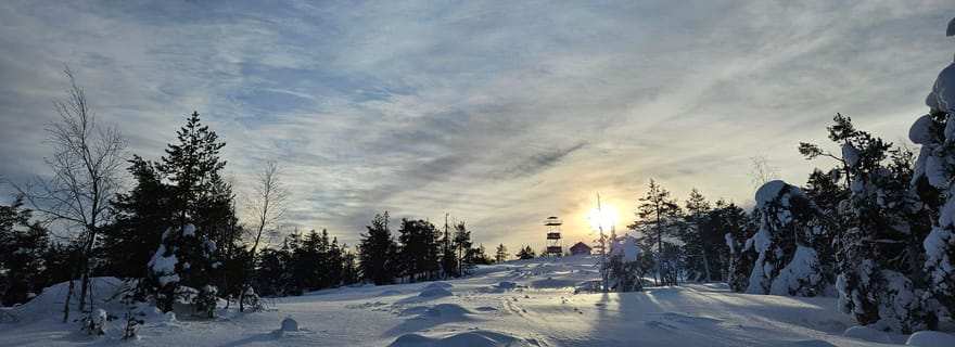 Kemi-Tornio : randonnée guidée dans les collines de Kivalot et à la cabane Jägercabin