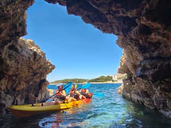 Pula: Cave Kayak Tour, Snorkeling and Island Jumping