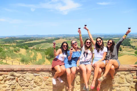 Z Florencji: Wycieczka do Toskanii i San Gimignano z 2 degustacjami