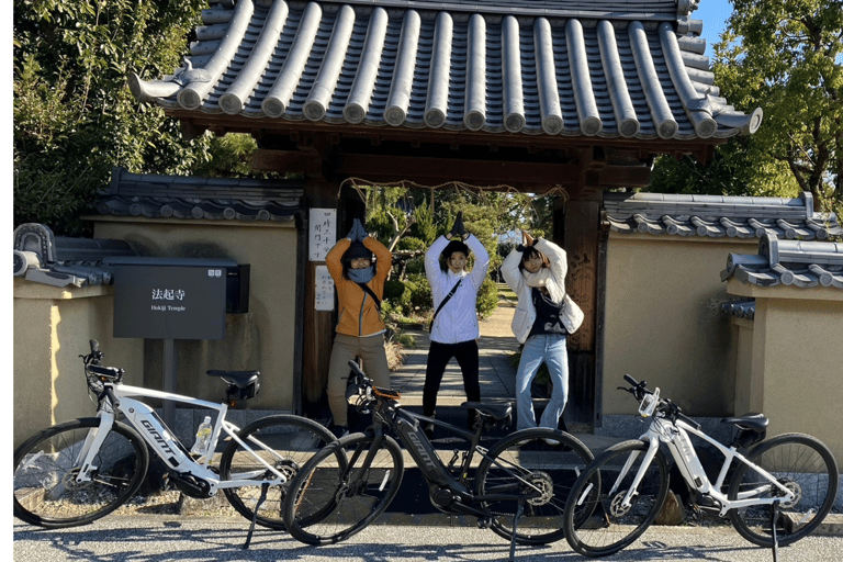 Temple Horyuji, classé au patrimoine mondial : Excursion en E-bike à Ikaruga, Nara