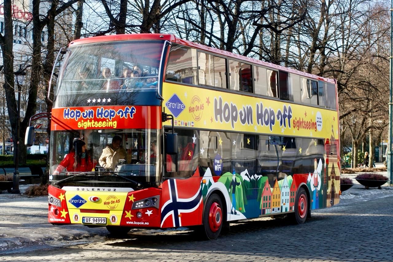 Trondheim: 1-Tages-Ticket für den Hop-On/Hop-Off-Sightseeingbus Gray Line