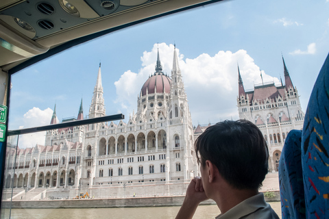 Budapeszt: wycieczka pływającym autobusem po lądzie i wodzie95-minutowa wycieczka