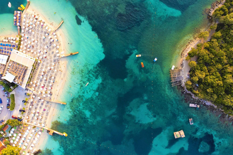 Från Durres : Dagstur med Blue Eye, Ksamil och Lekursi slott