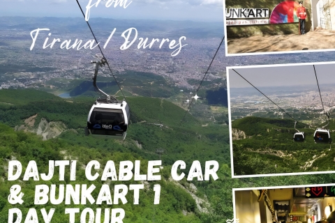 From Tirana / Durres: Dajti Mountain Cable Car & BunkArt 1 From Durres: Cable Car Dajti Mountain & Bunkart 1 Day Tour
