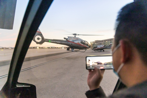 Las Vegas: Helicopter Flight over the Strip with Options Las Vegas Strip Night Flight with Hotel Transfer