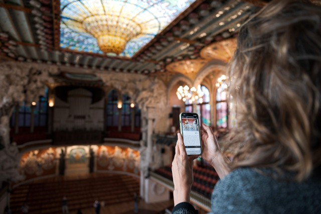 Visit Barcelona Palau de la Música Self-Guided Tour in Montserrat