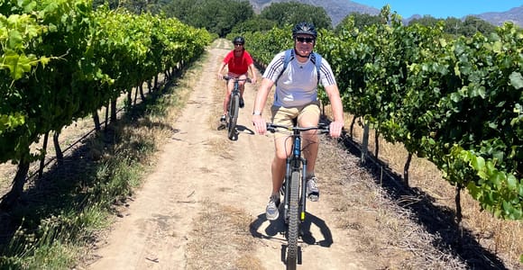 Von Kapstadt aus: Franschhoek Vineyards Fahrradtour mit Mittagessen
