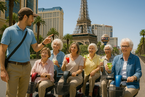 Las Vegas Strip: tour en scooter de movilidad con almuerzoLas Vegas Strip: recorrido en scooter eléctrico con almuerzo incluido