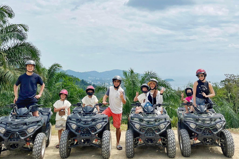 Depuis Phuket : Itinéraires panoramiques en quad avec vue sur Karon et Patong1 heure de route