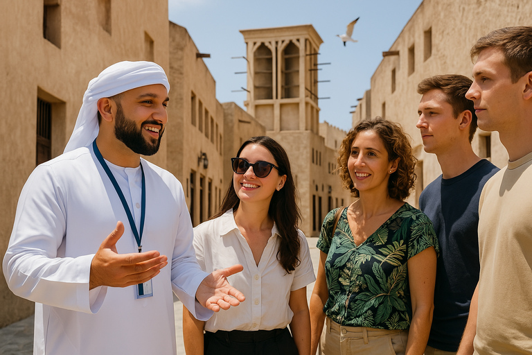 迪拜老城漫步之旅，阿布拉游船和街头美食老城区、当地市场和街头小吃徒步之旅 - 私人