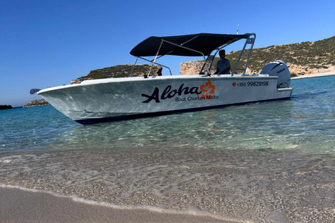 Comino: Blue & Crystal Lagoon Private Boat with Snorkeling