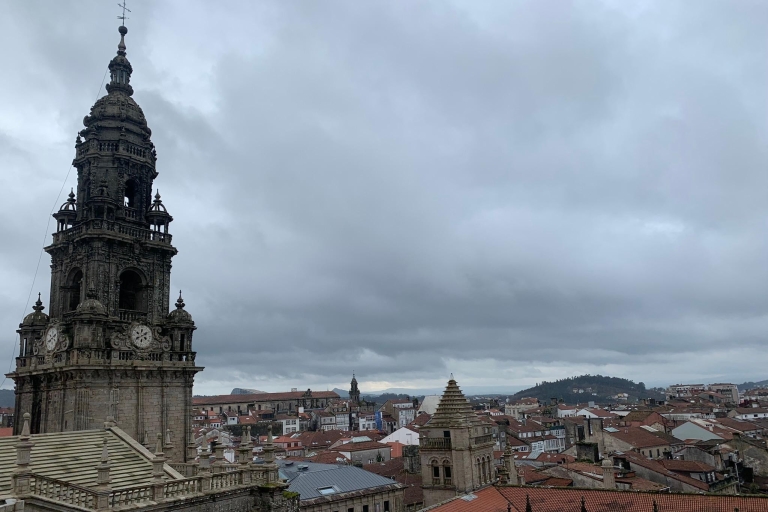 Besichtigung der Kathedrale von Santiago mit Dächern und Portico de la GloriaVollständige Besichtigung der Kathedrale von Santiago
