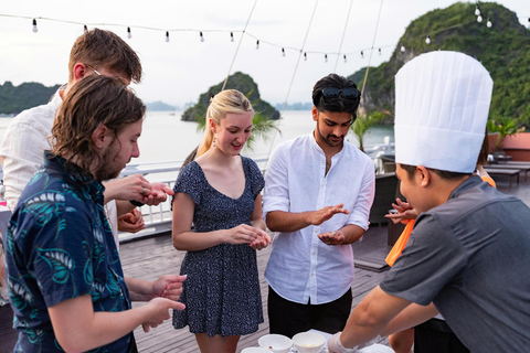 Hanoi: 2-Day Ha Long Bay/Bai Tu Long Bay Boutique Cruise Option 1: Ha long bay Route 2
