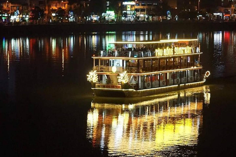 Tour serale della città di DaNang con scooter e Han CruiseTour serale della città di DaNang in scooter - Cavaliere di Aodai e crociera di Han