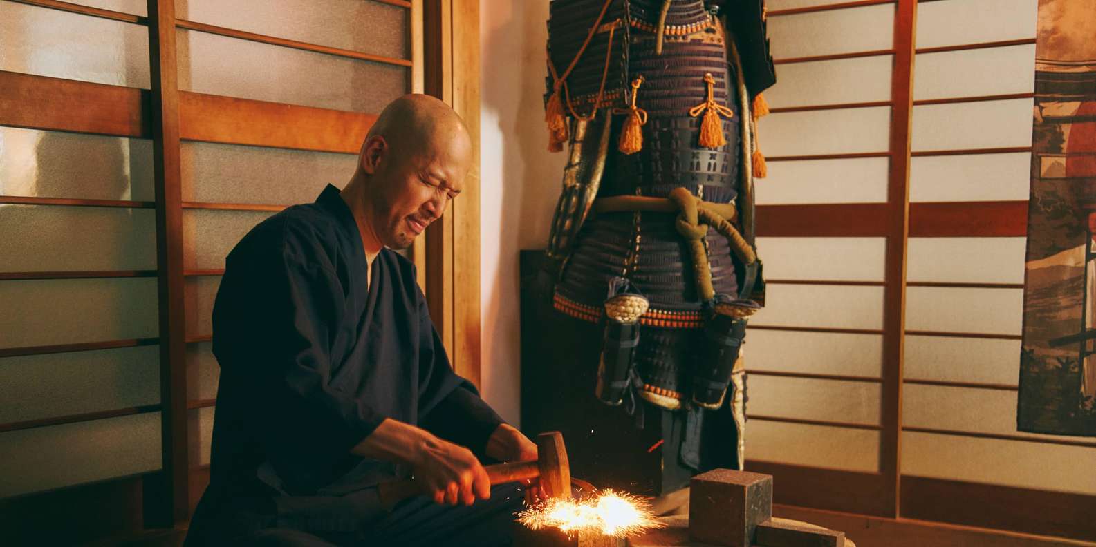 Authentic knife making experience at a blacksmith in Kyoto