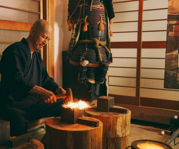 Authentic knife making experience at a blacksmith in Kyoto