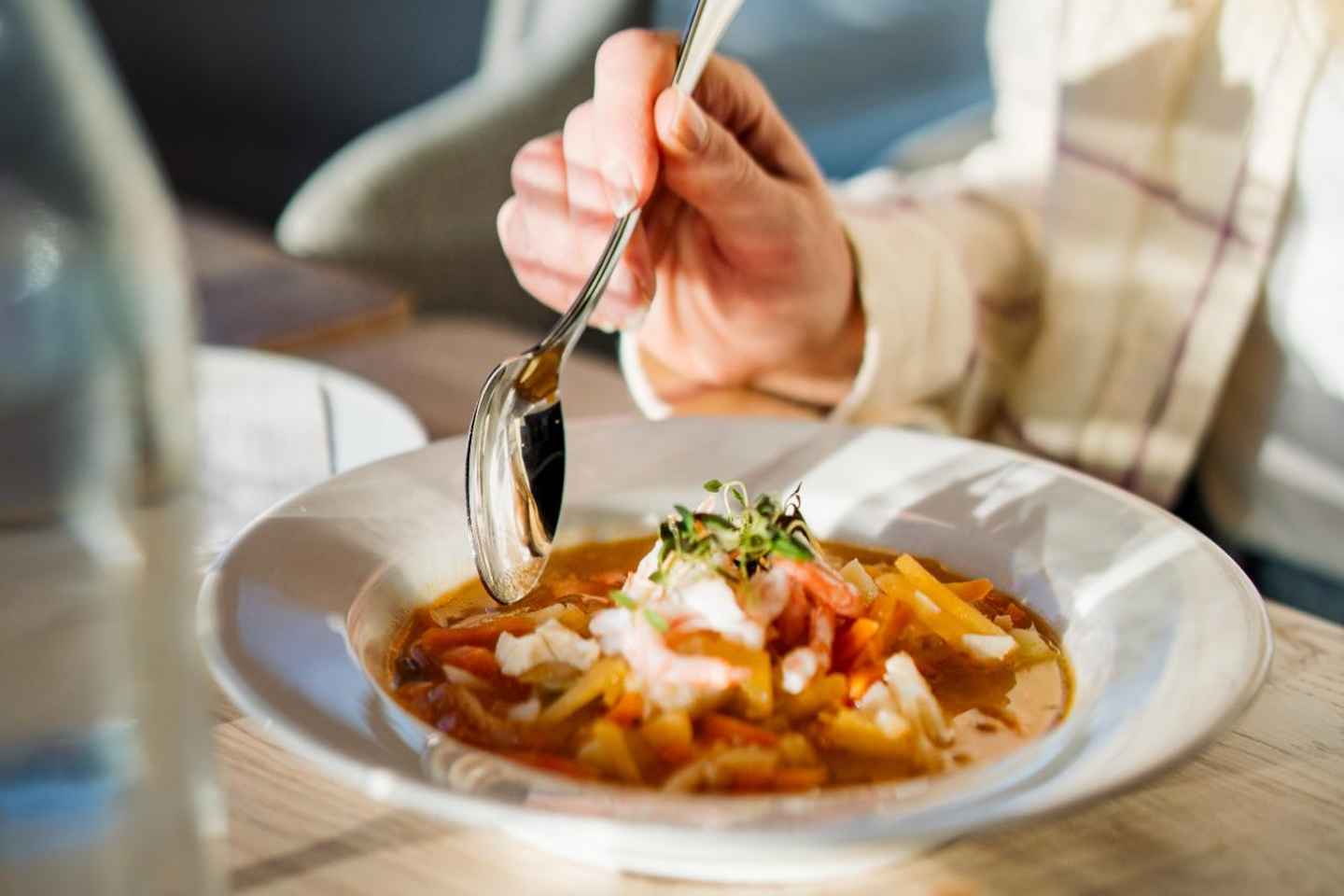 Lyngen: Snowmobile Safari with Lunch in seaside Restaurant