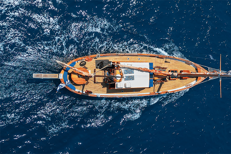 Skiathos: Wooden Sailboat Full- or Half-Day Trip with Meal Shared Sailing Full-Day Trip