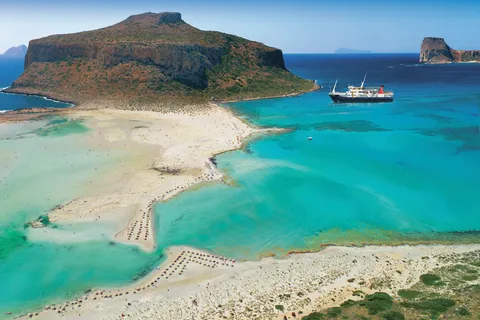 From Kissamos Port: Boat Cruise to Balos Lagoon & Gramvousa