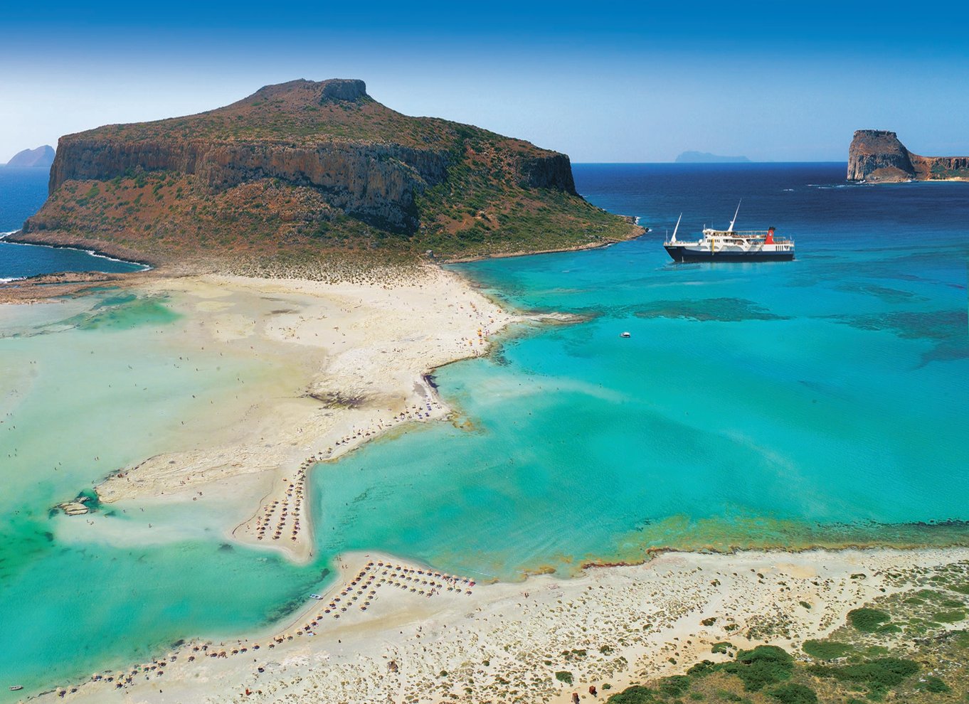 Fra Kissamos havn: Bådtur til Balos-lagunen og Gramvousa