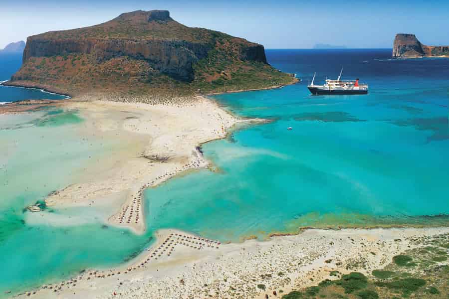 Vom Hafen Kissamos: Bootsfahrt zur Balos Lagune & Gramvousa. Foto: GetYourGuide