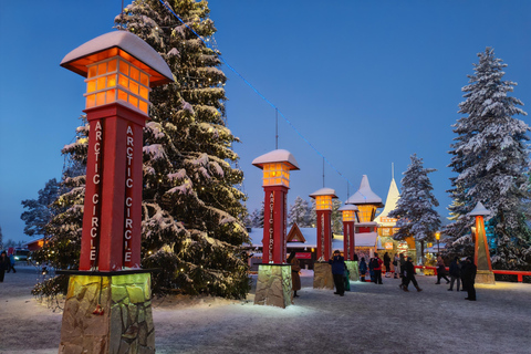 Rovaniemi: Santa Village,2km Husky Sled Ride & Snowman World Rovaniemi: Santa Village, Snowman World & Husky Sledge Ride
