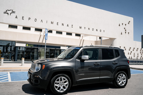 Mykonos: Flygtransfer till flygplats och hamn - Jeep Renegade